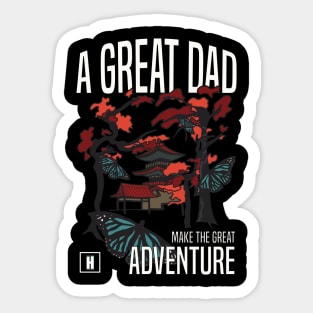 a great dad make great adventure recolor 05 Sticker